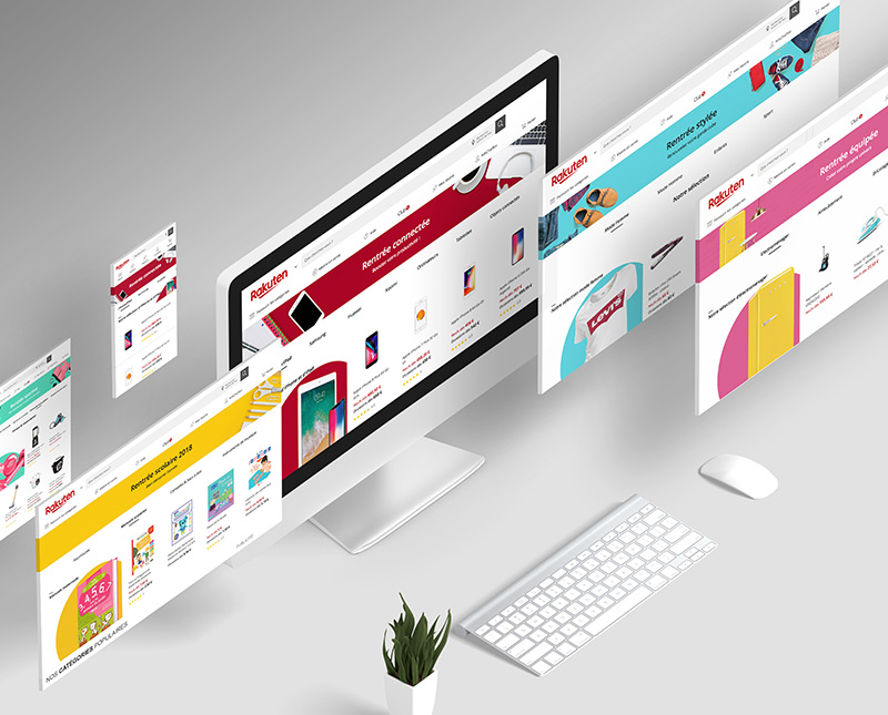 Pages resposive rentrée 2018 Rakuten