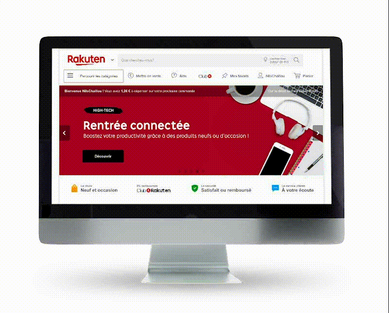 Animation bannières home page